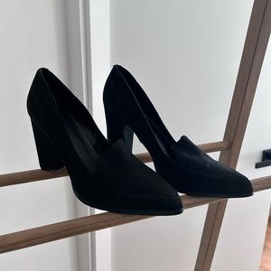 Charles by Charles David black suede heels